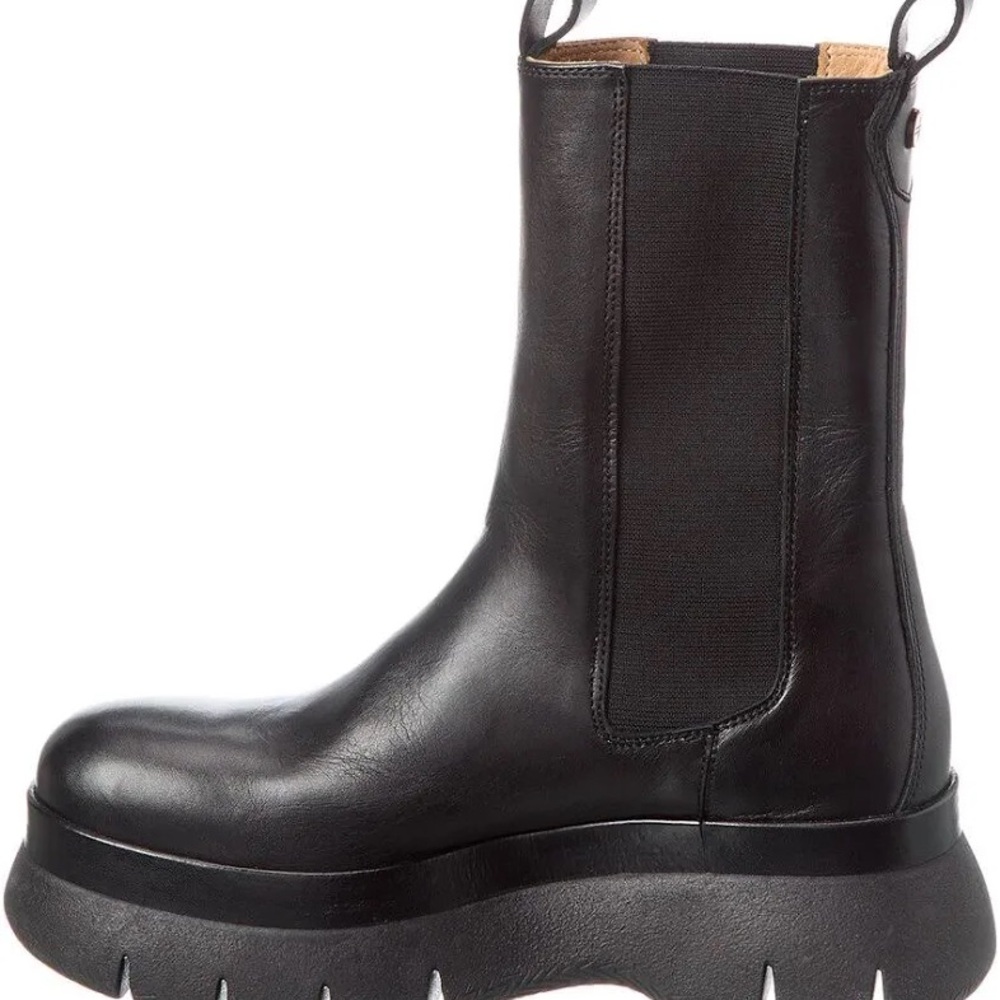Isabel Marant Black Leather Platform Boots